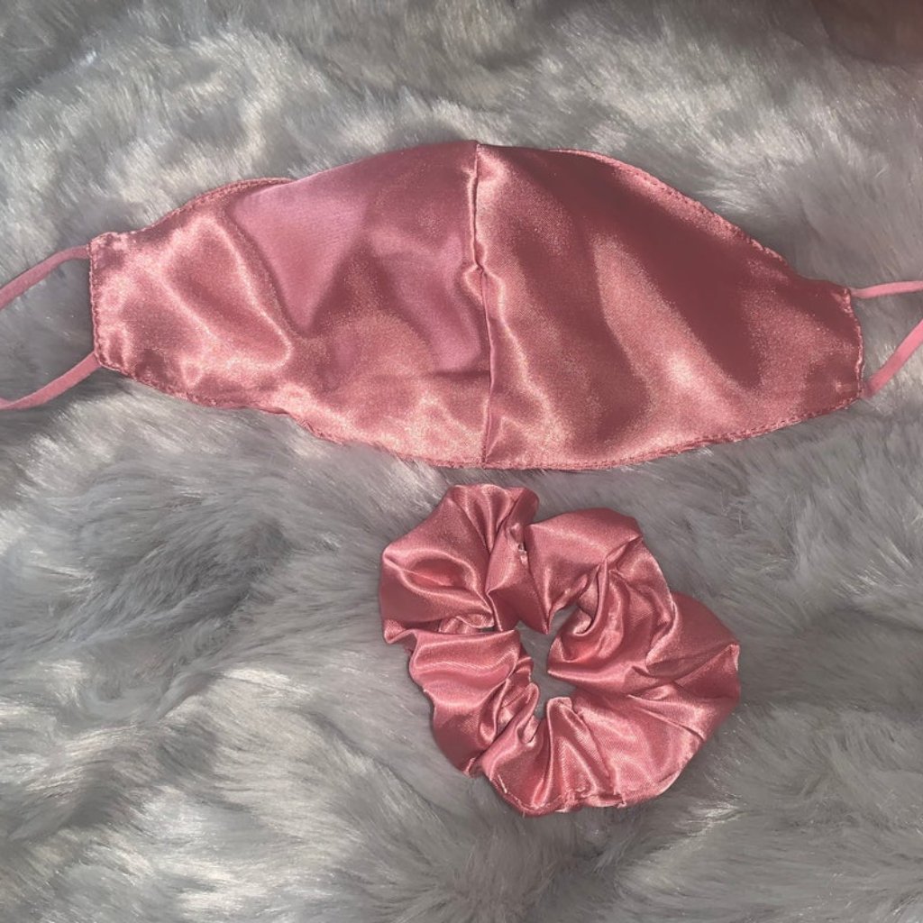 New Satin Face Mask  Scrunchie
